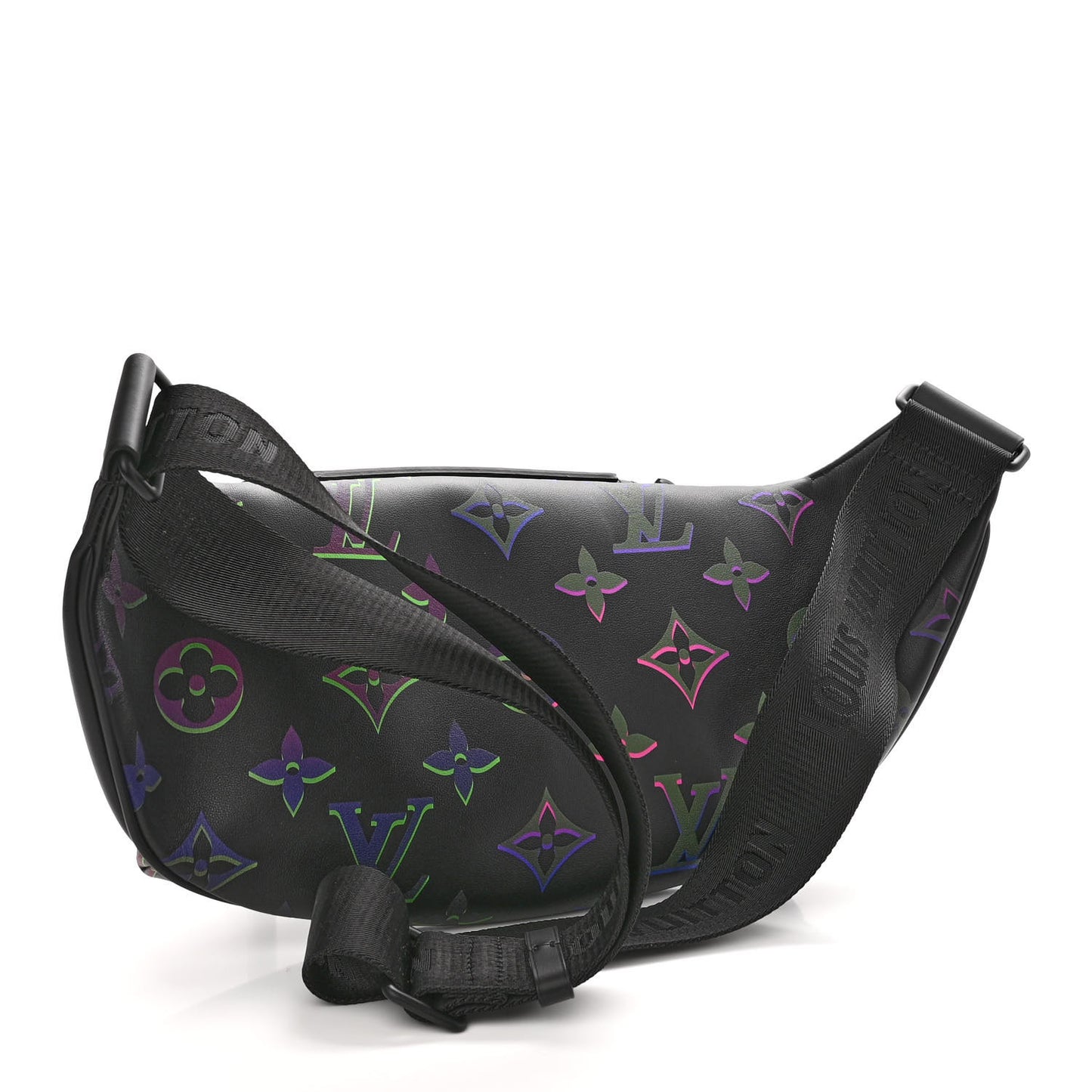 Calfskin Monogram Spotlight Comet Bumbag Black Borealis