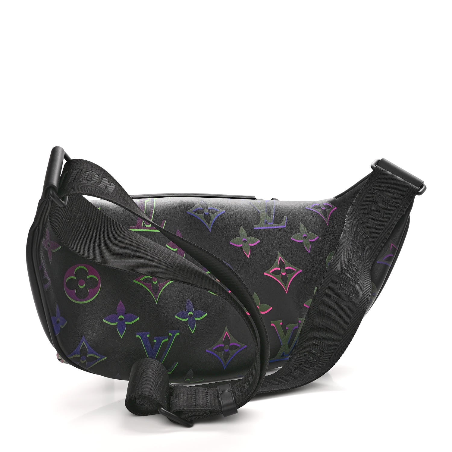 Louis Vuitton Calfskin Monogram Spotlight Comet Bumbag Black Borealis 3 of 10