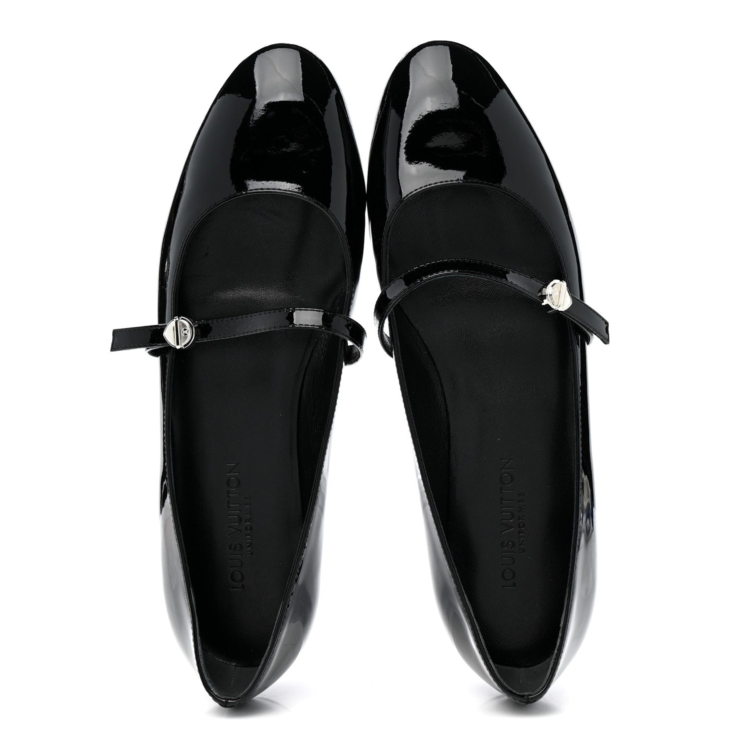 Louis Vuitton Patent Uniformes Ballet Flats 37.5 Black 2 of 10