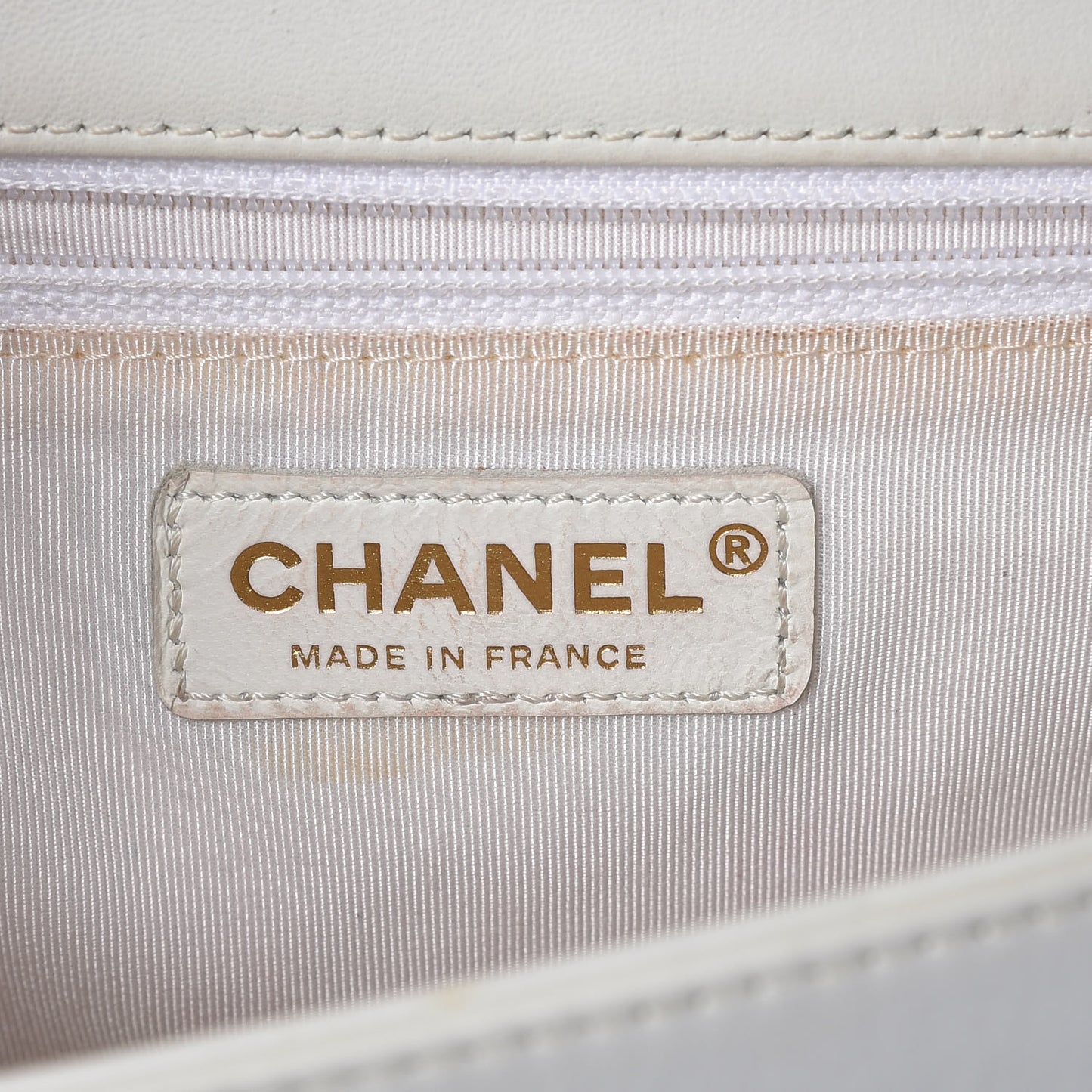 Sheepskin Braided New Medium Boy Reverso Flap White