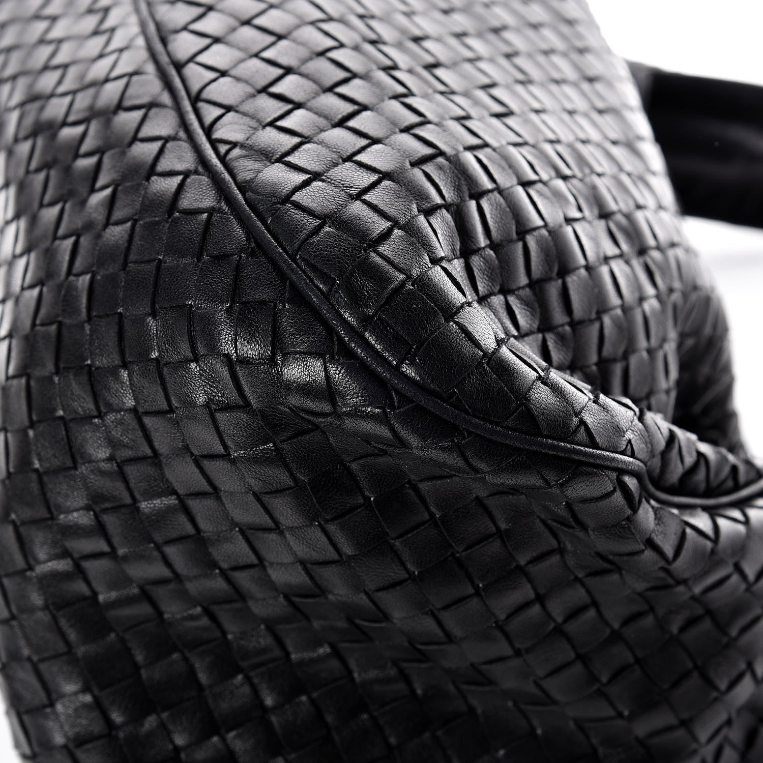 Bottega Veneta Nappa Intrecciato Drawstring Hobo Bag Black 13 of 15