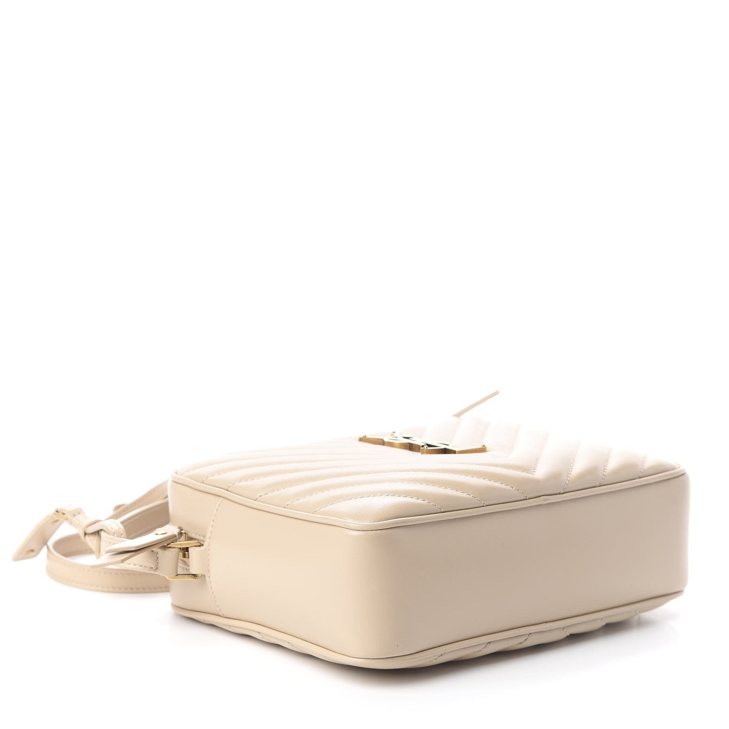 Calfskin Matelasse Monogram Lou Camera Bag Nude Powder