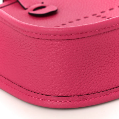 Hermes Taurillon Clemence Evelyne TPM Rose Shocking 8 of 10