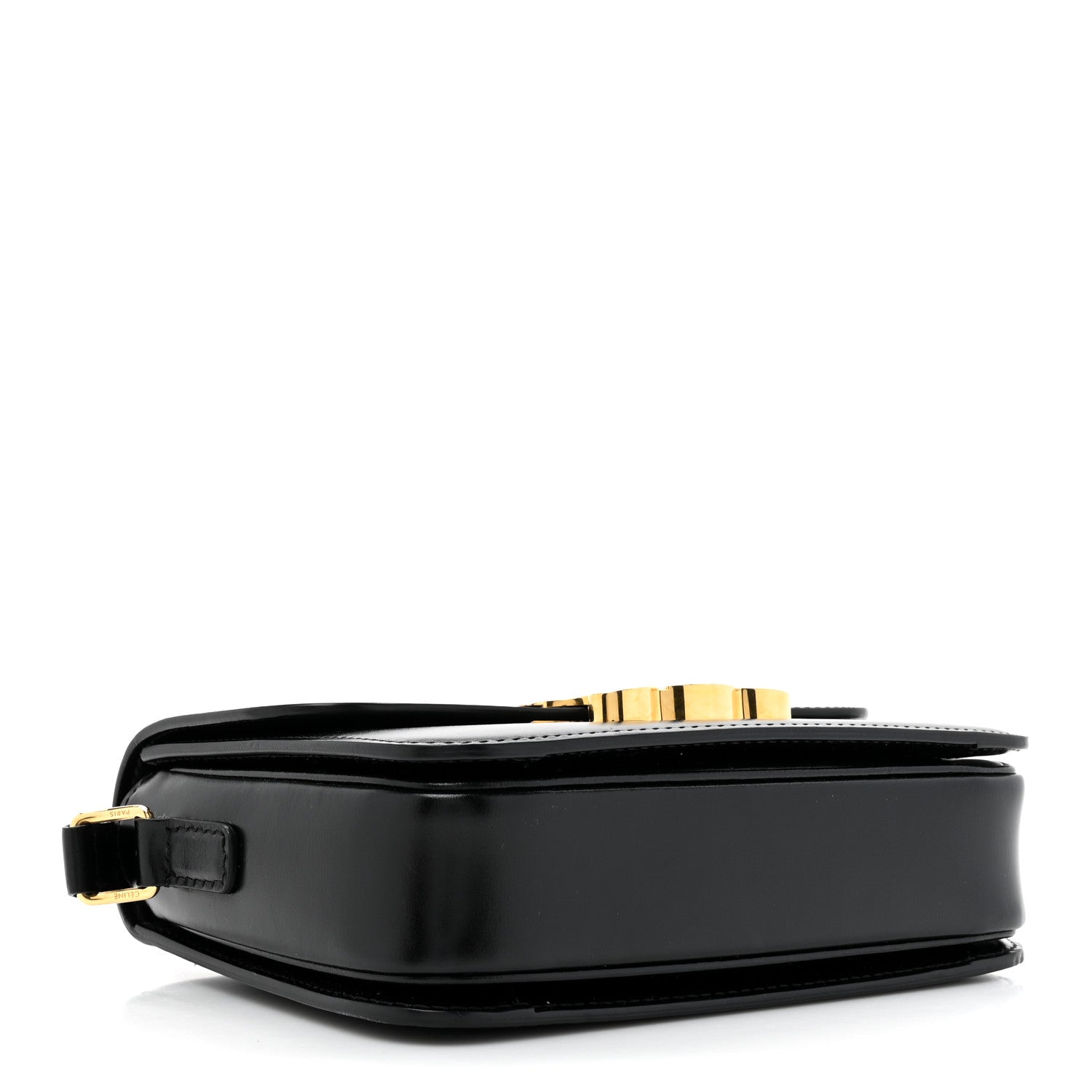 Celine Shiny Calfskin Teen Triomphe Black 4 of 13