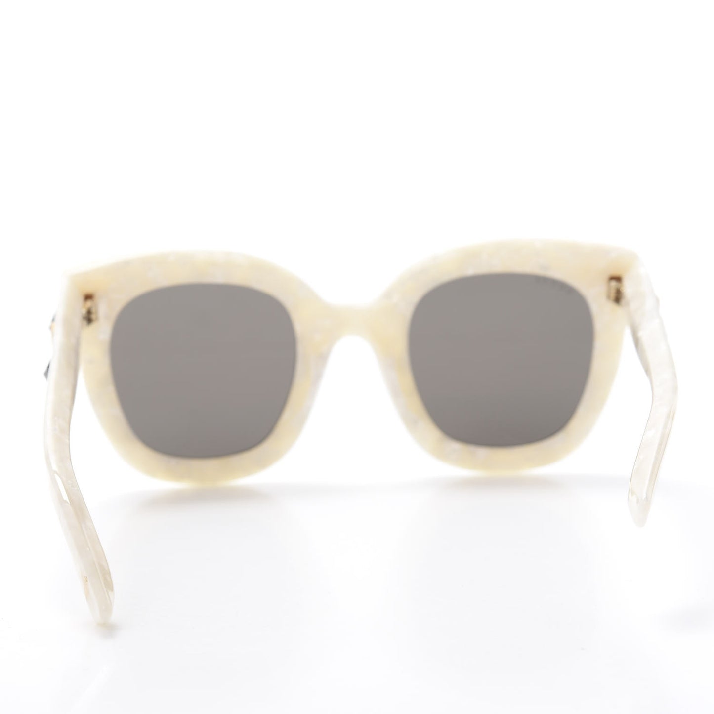 Round Frame Star Sunglasses GG0208S White