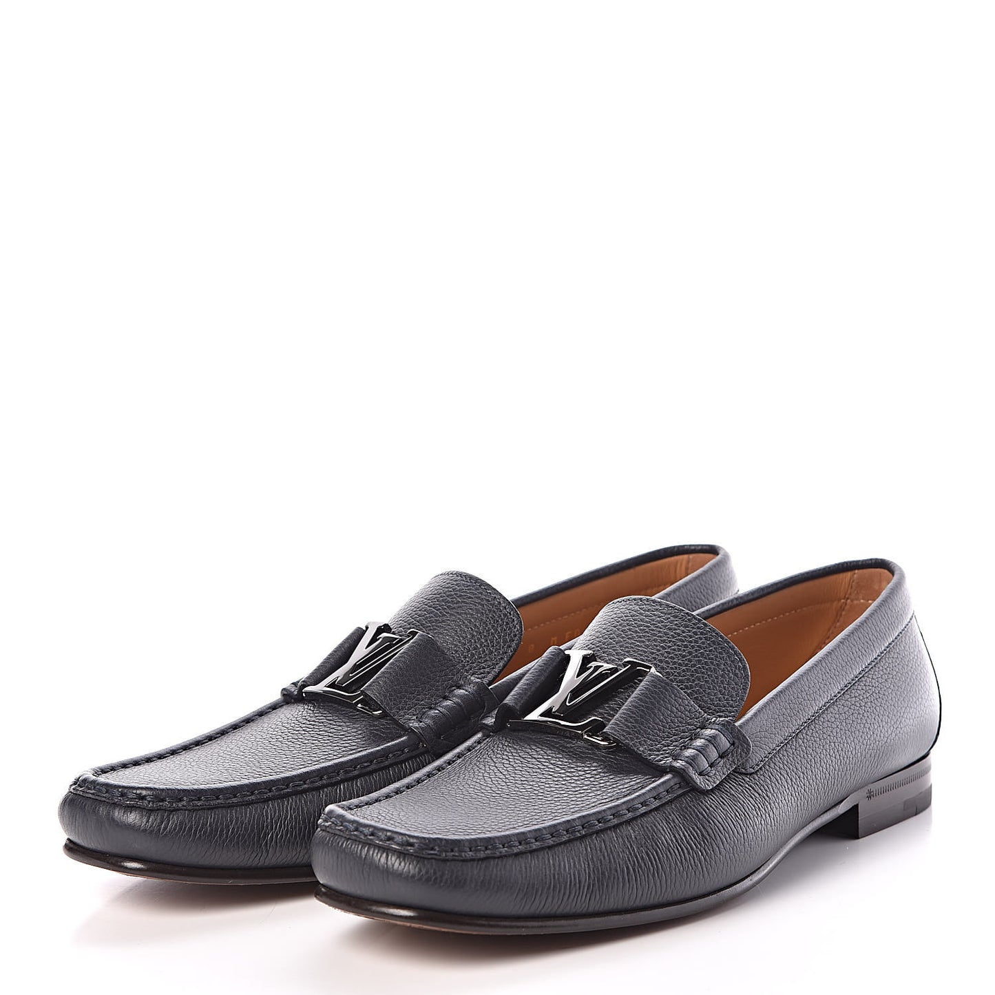 Calfskin Mens Montaigne Loafers 8 Marine