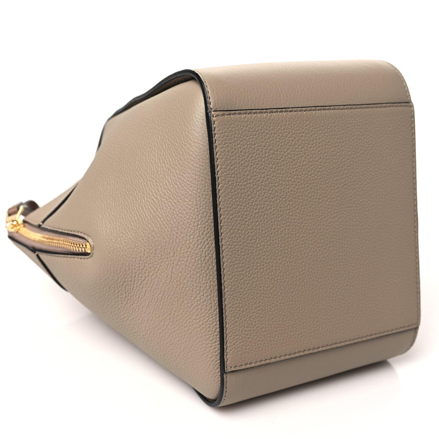 Soft Grained Calfskin Compact Hammock Shoulder Bag Sand