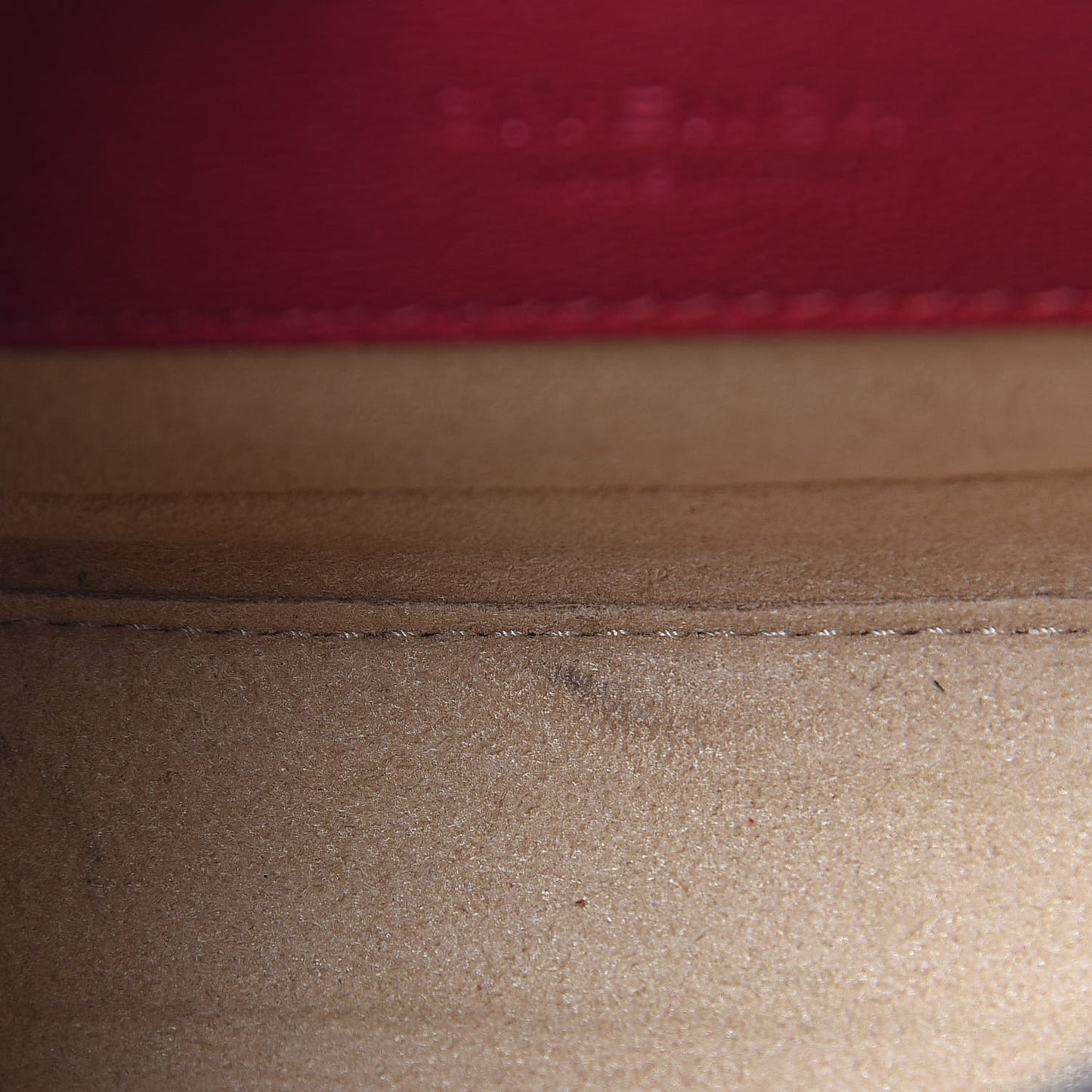 Crinkled Patent Goatskin Suede Mini GV3 Shoulder Bag Fig Pink Cherry