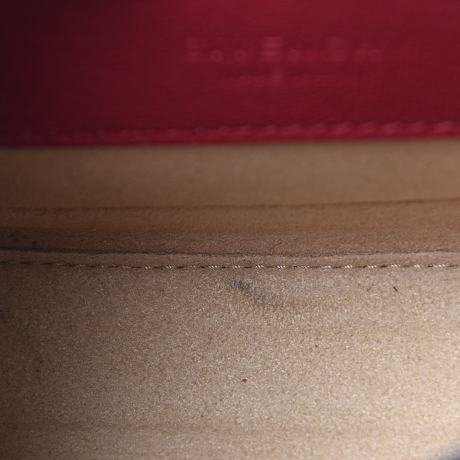Givenchy Crinkled Patent Goatskin Suede Mini GV3 Shoulder Bag Fig Pink Cherry 9 of 9