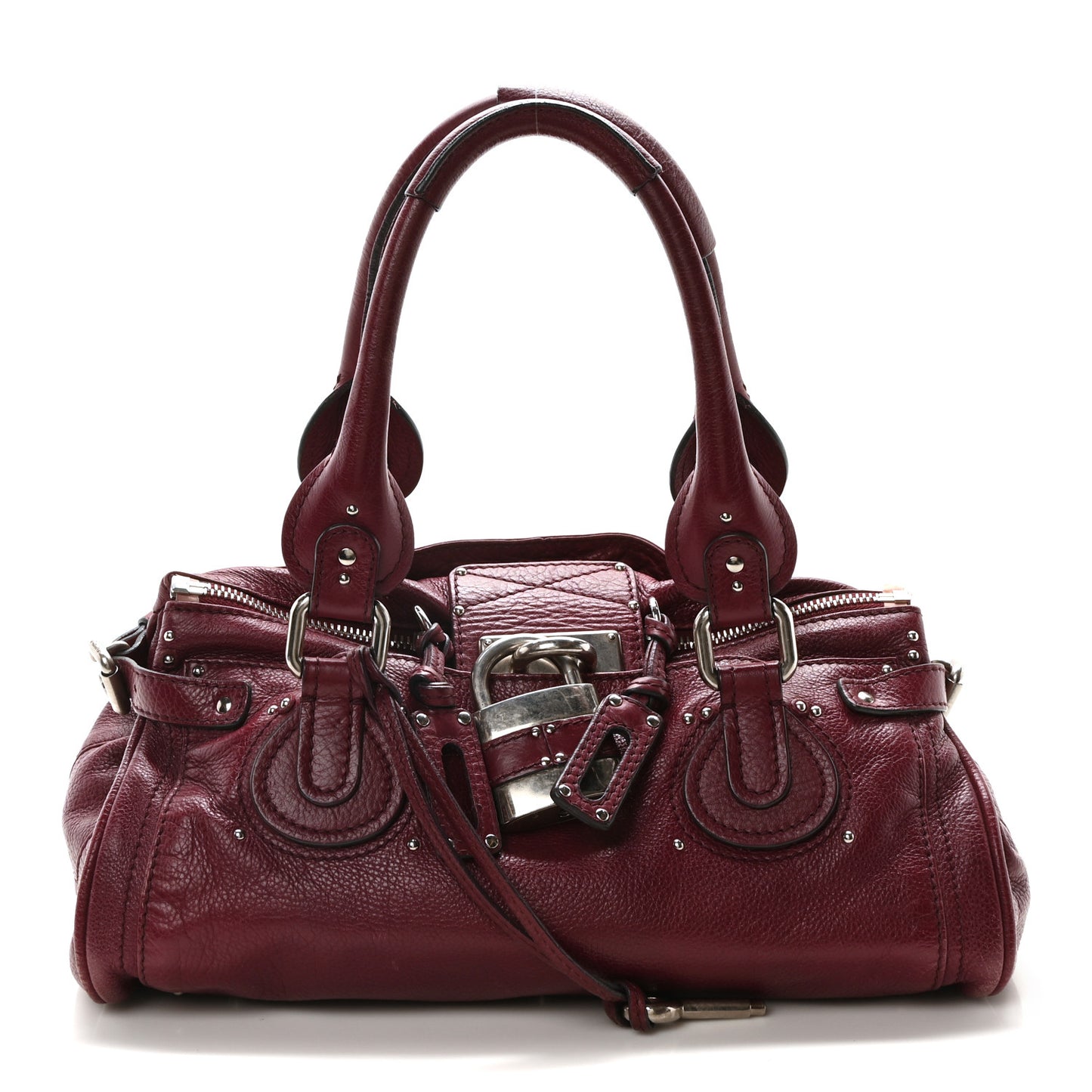 Calfskin Medium Paddington Satchel Red