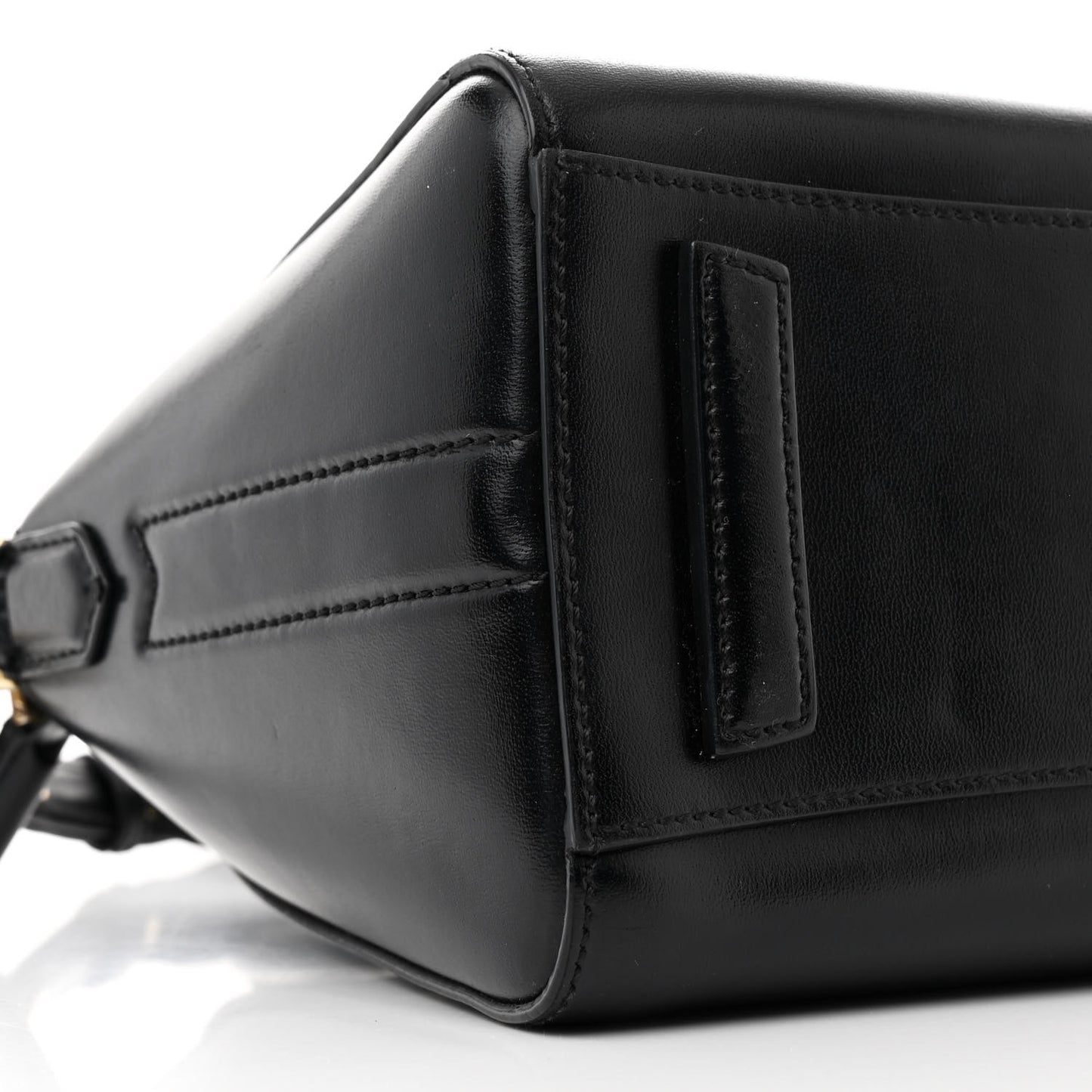 Shiny Lord Calfskin Mini Antigona Black