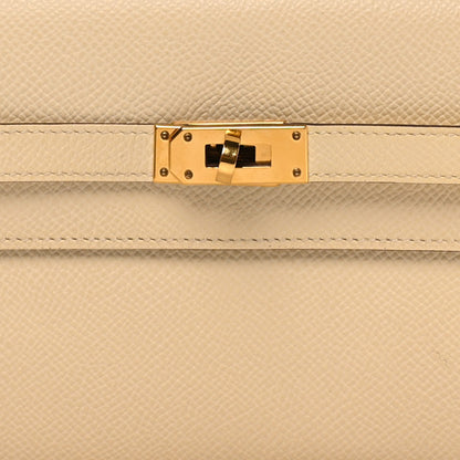 Hermes Epsom Verso Kelly Wallet To Go Nata Jaune Poussin 8 of 11