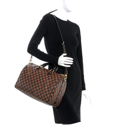 Louis Vuitton Damier Ebene Speedy Bandouliere 35 2 of 7