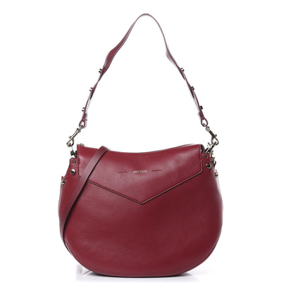 Jimmy Choo Nappa Artie Hobo Vino 1 of 10