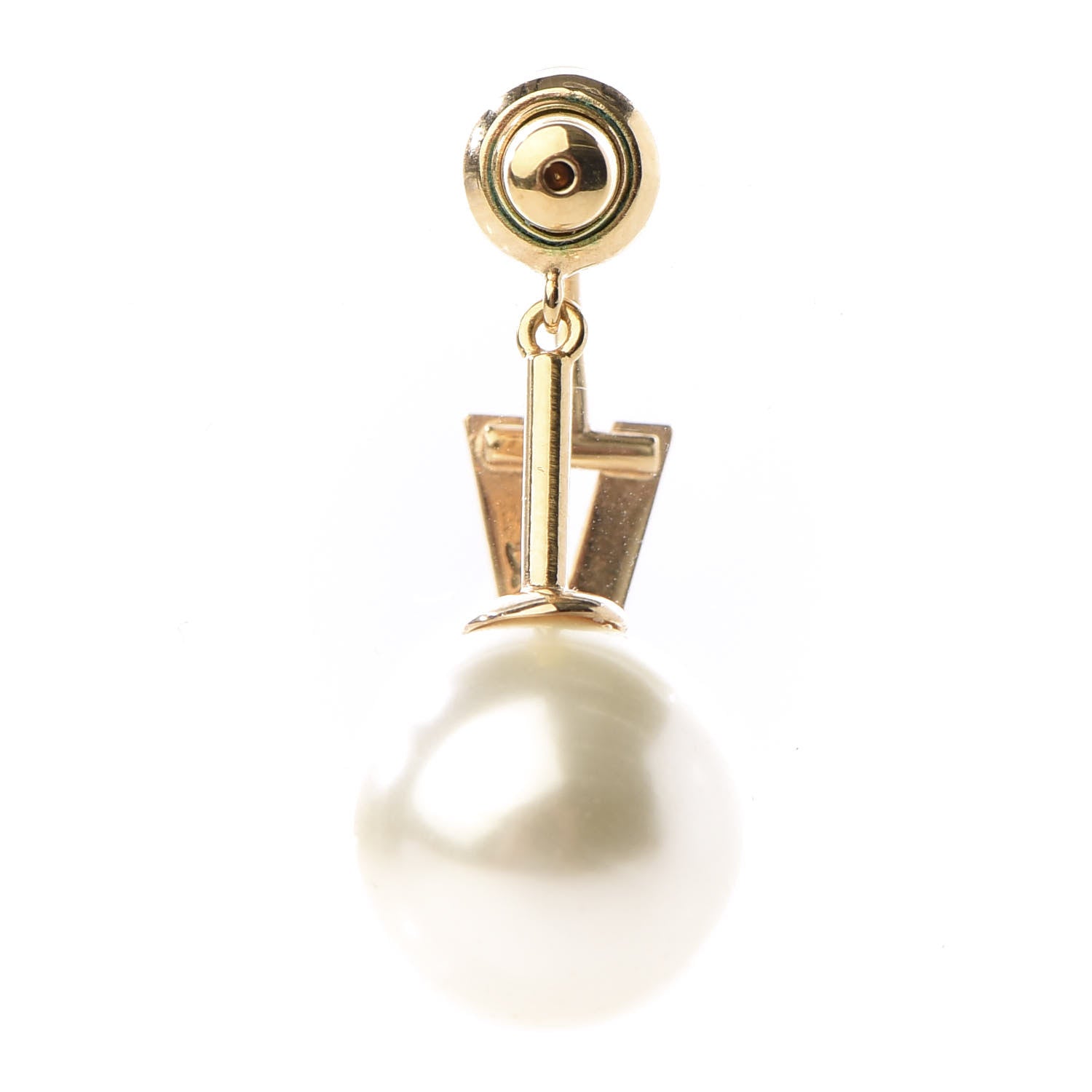 Christian Dior Pearl My ABCDior V Tribale Earring Gold 2 of 6
