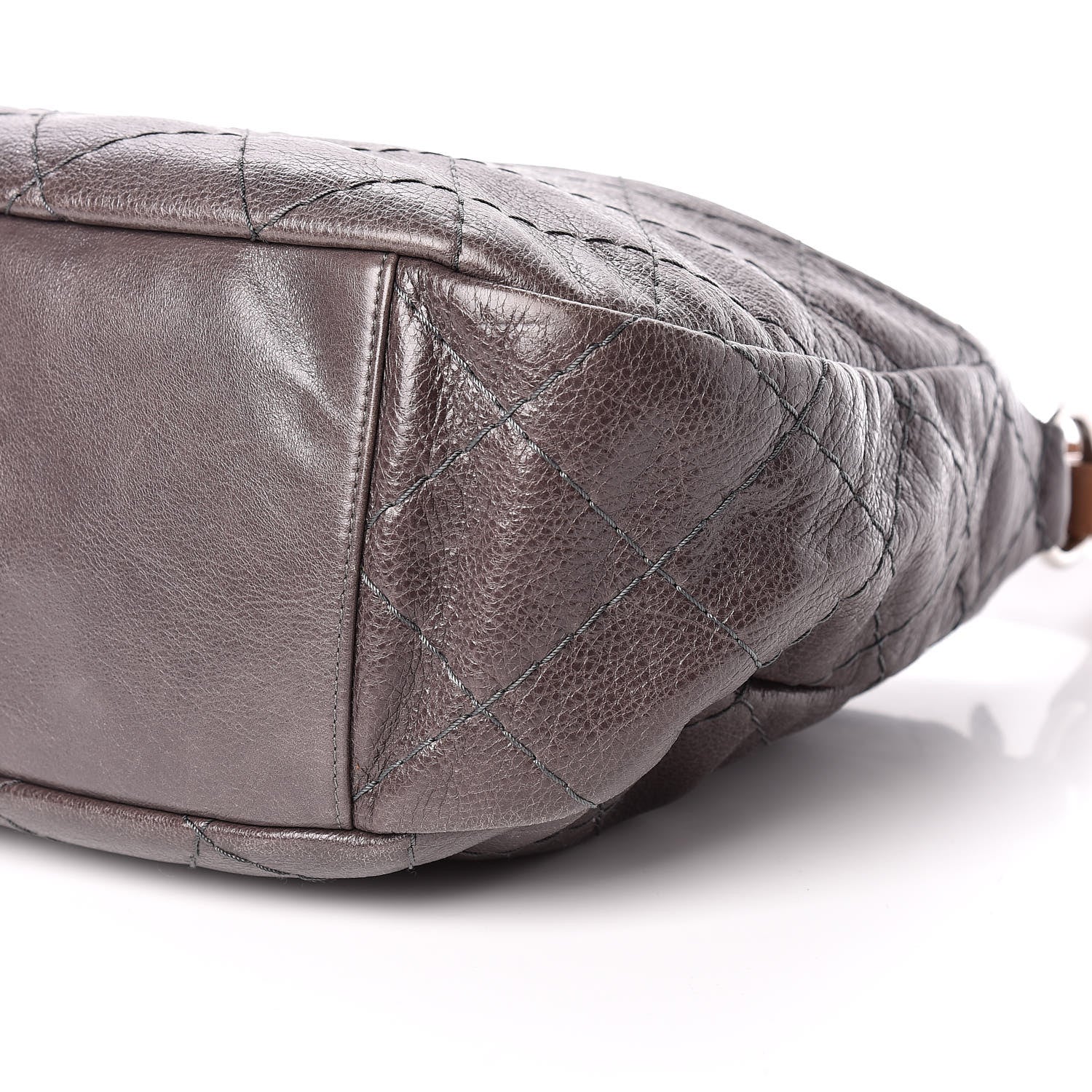 Chanel Glazed Calfskin On The Road Hobo Brown 6 of 13