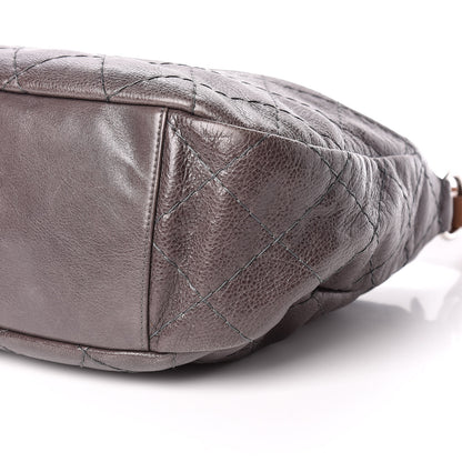 Chanel Glazed Calfskin On The Road Hobo Brown 6 of 13