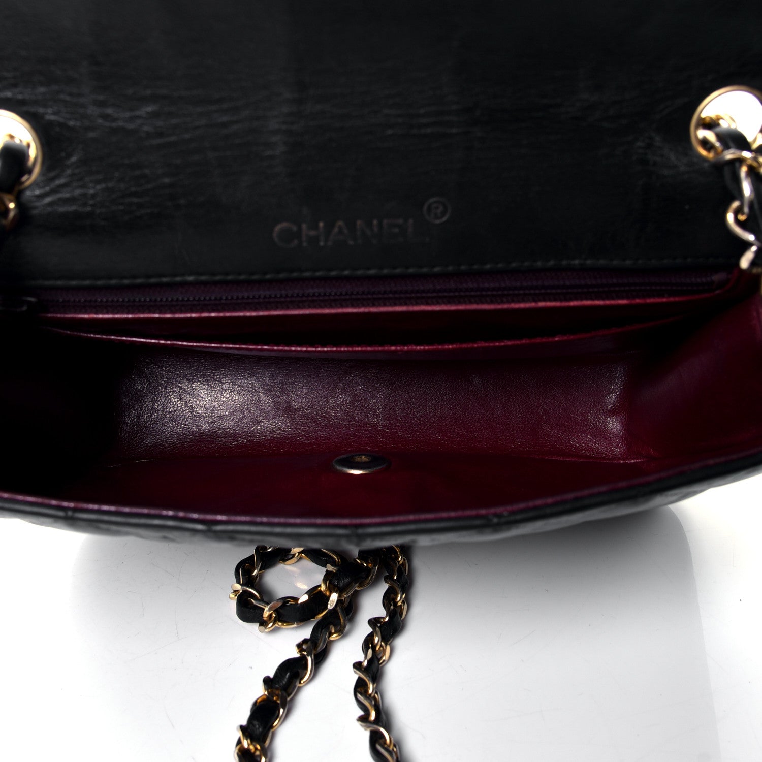Chanel Lambskin Quilted Small Single Flap Black 4 of 4