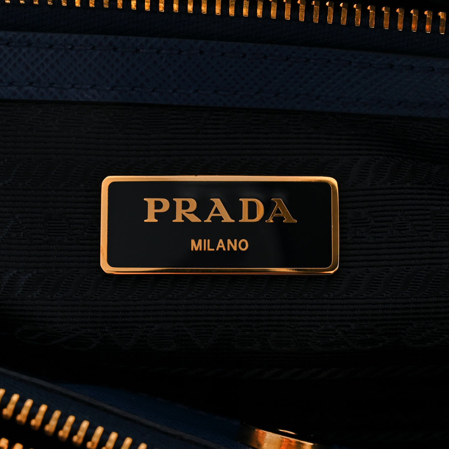 Prada Saffiano Lux Medium Tote Bluette 6 of 11