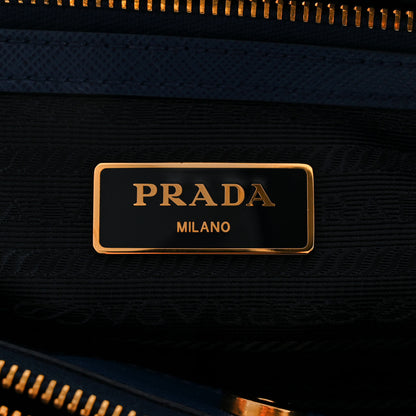 Prada Saffiano Lux Medium Tote Bluette 6 of 11