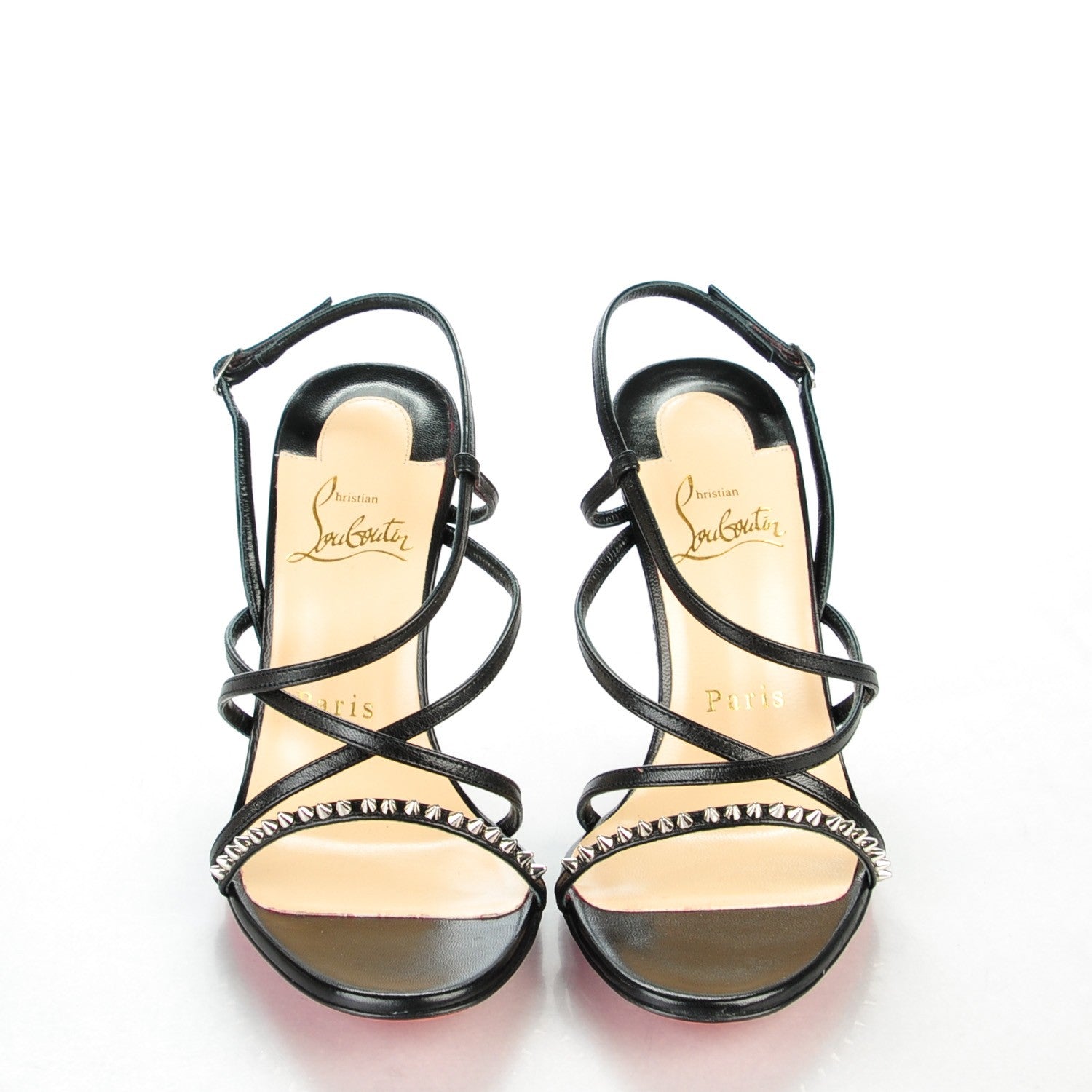 Christian Louboutin Kid Gwinispike 85 Sandals 36.5 Black 2 of 8