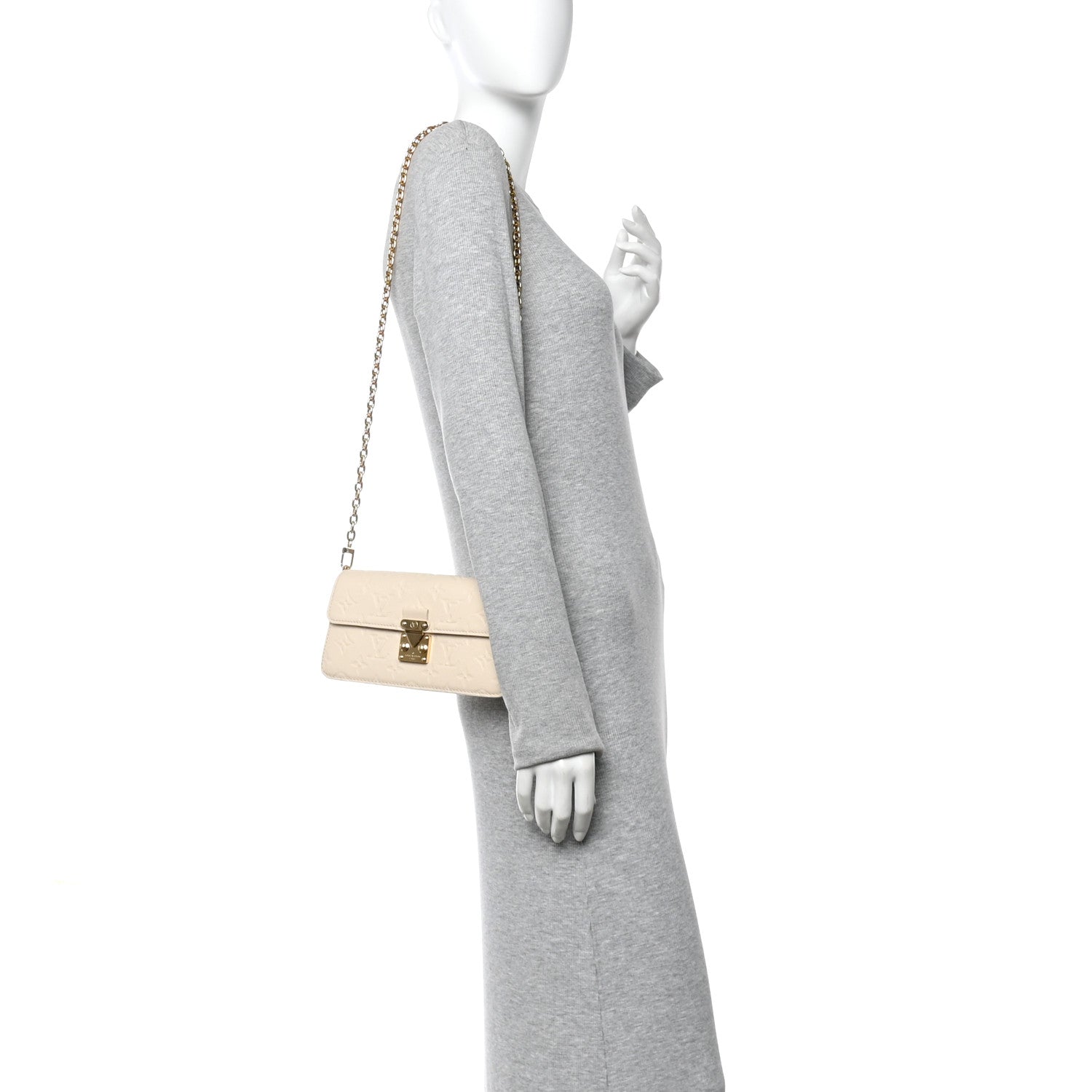 Louis Vuitton Empreinte Metis Wallet On Chain Cream 2 of 9