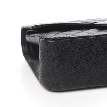 Chanel Caviar Quilted Jumbo Double Flap Black 7 of 10