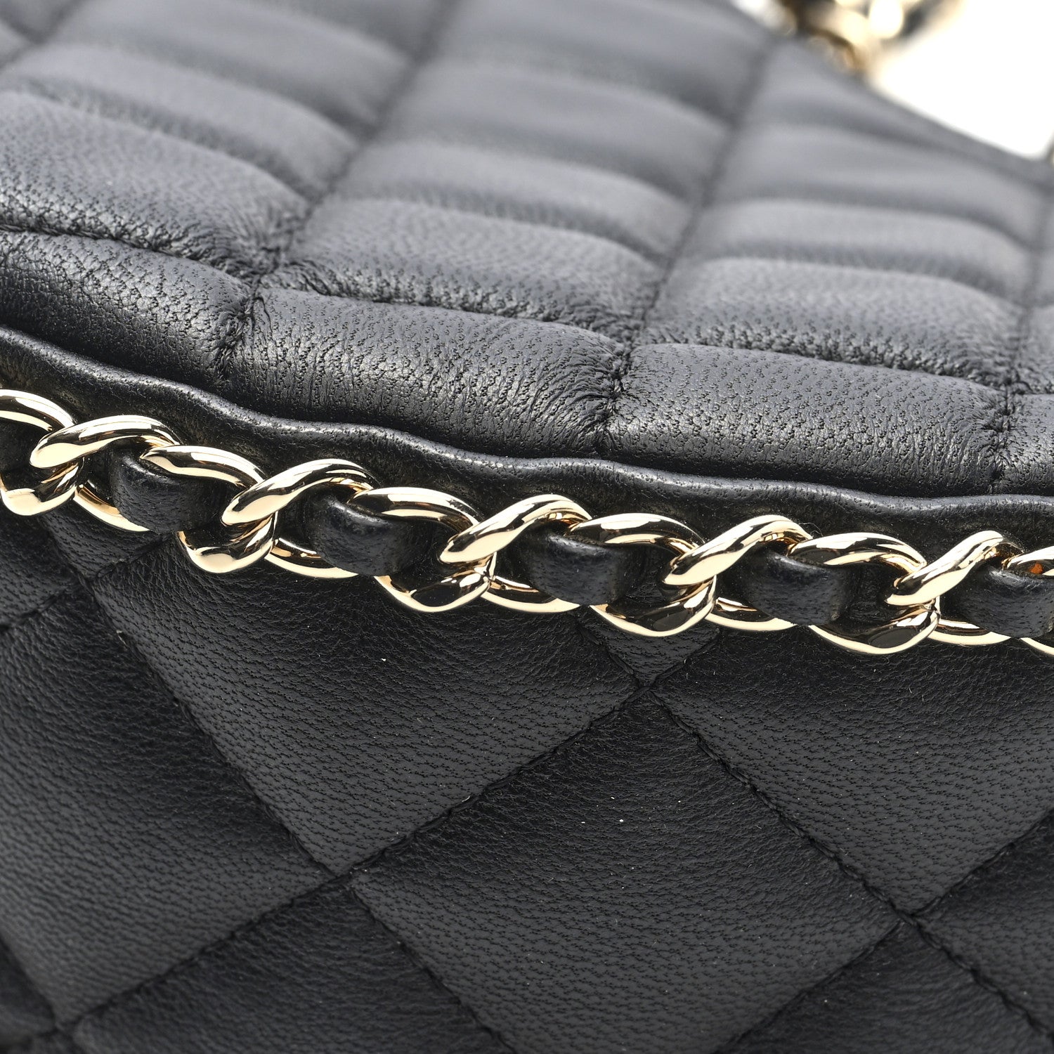 Chanel Lambskin Quilted Small Hobo Bag Black 10 of 10