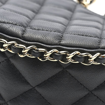 Chanel Lambskin Quilted Small Hobo Bag Black 10 of 10