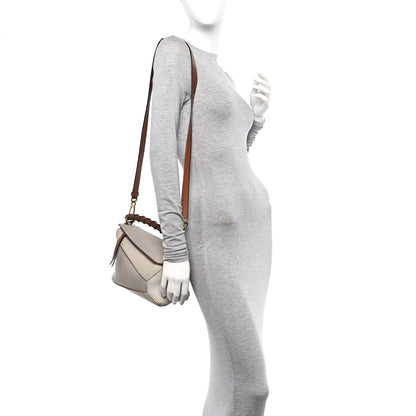 Loewe Calfskin Small Puzzle Edge Bag Ghost Soft White 2 of 16