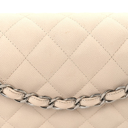 Chanel Caviar Quilted Jumbo Double Flap Ivory 8 of 15