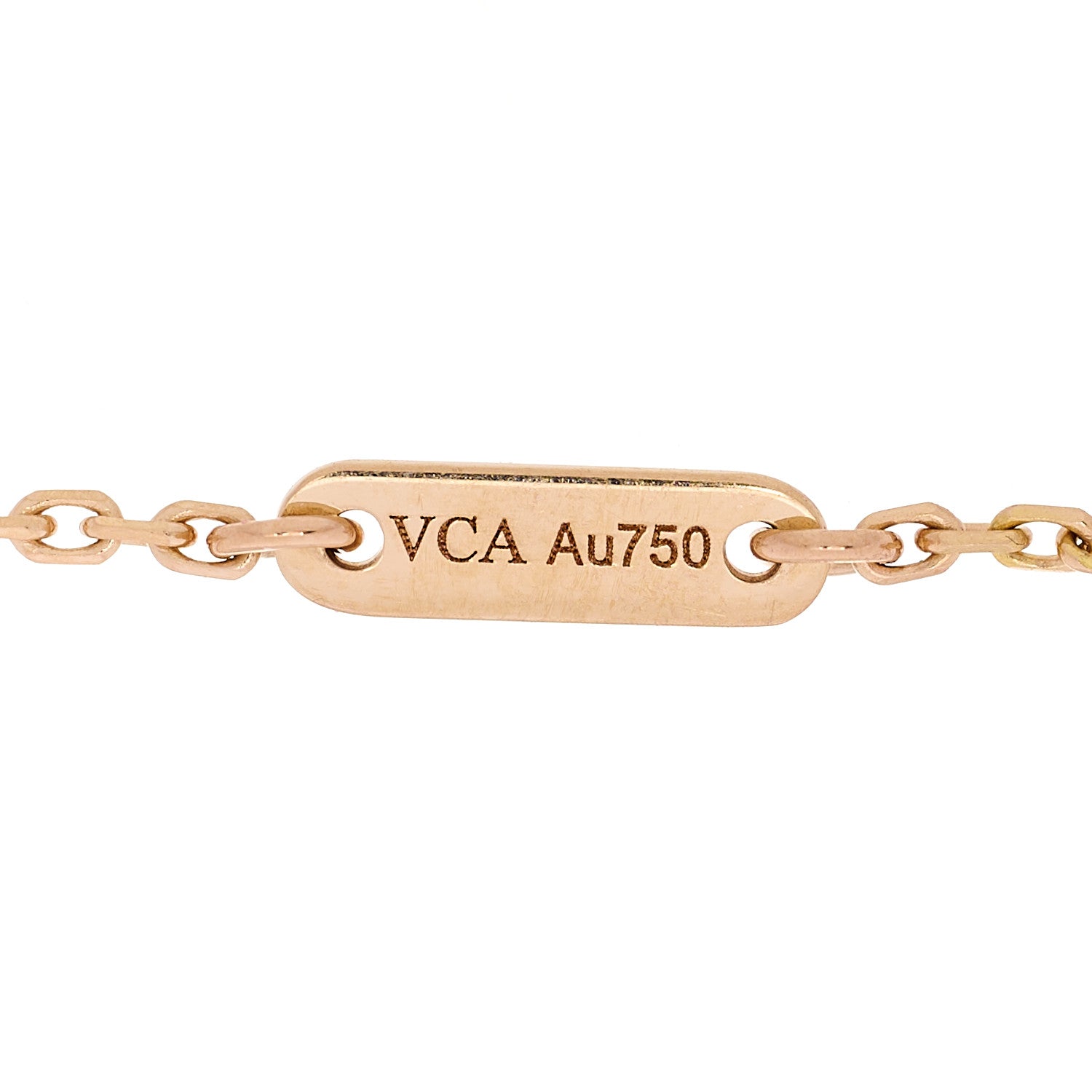 Van Cleef & Arpels 18K Rose Gold Carnelian Sweet Alhambra Heart Bracelet 6 of 7
