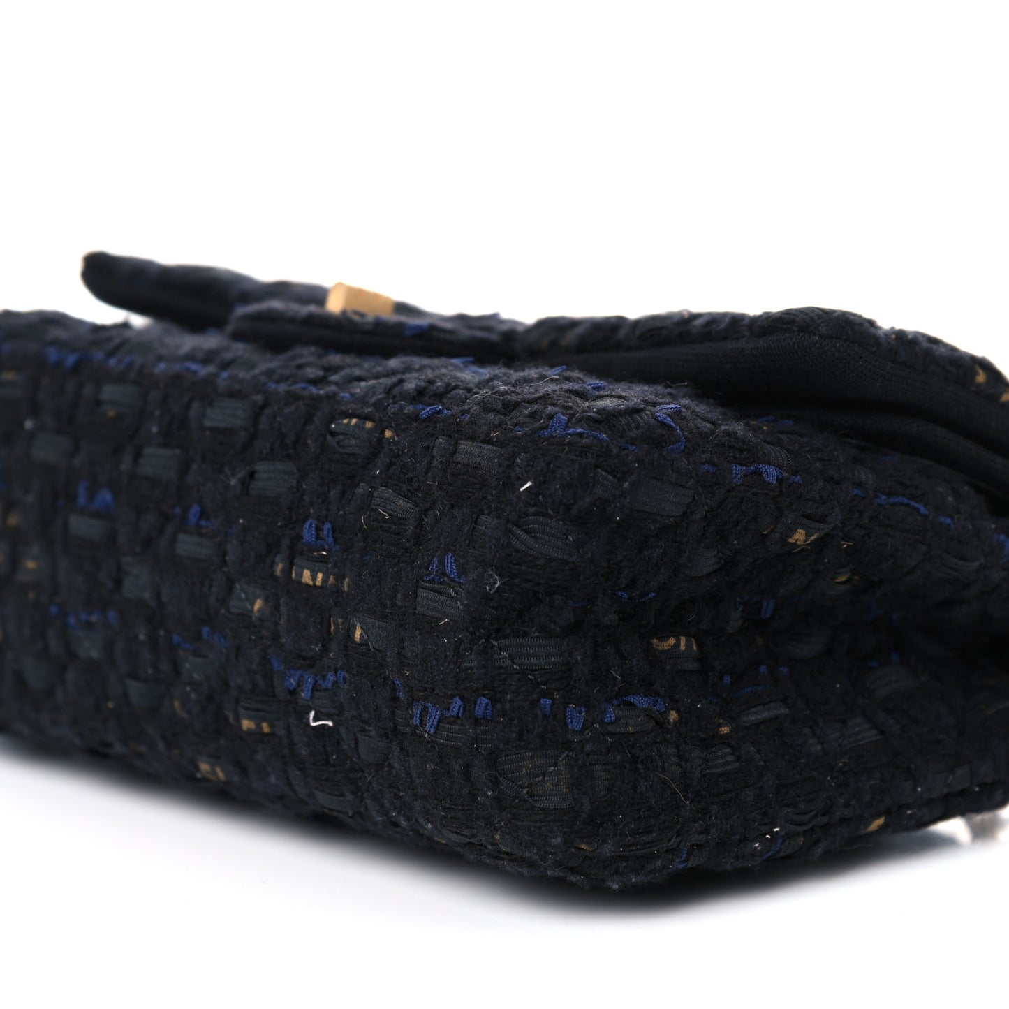 Tweed Quilted 2.55 Reissue 225 Flap Black Gold Navy