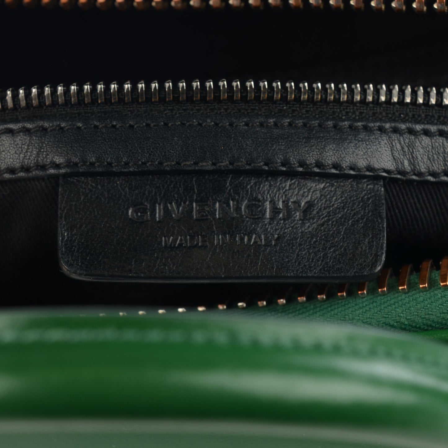 Shiny Lord Calfskin Small Antigona Emerald