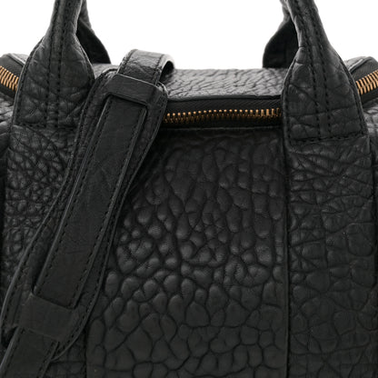 Alexander Wang Pebbled Lambskin Mini Rockie Black Antique Brass Hardware 7 of 13