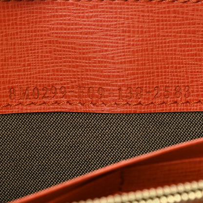 Fendi Vitello Elite Zip Around Wallet Arancio 6 of 6