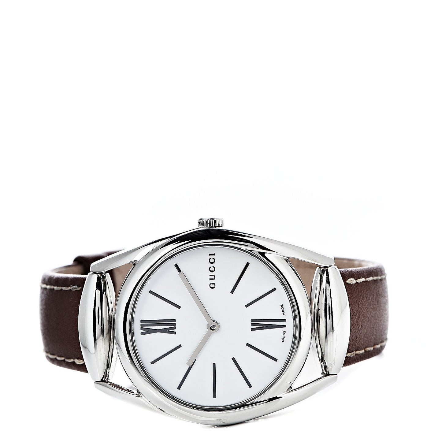 Stainless Steel Calfskin 34mm Horsebit Quartz Watch