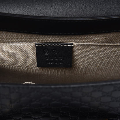 Gucci Microguccissima Medium Emily Chain Shoulder Bag Black 6 of 9