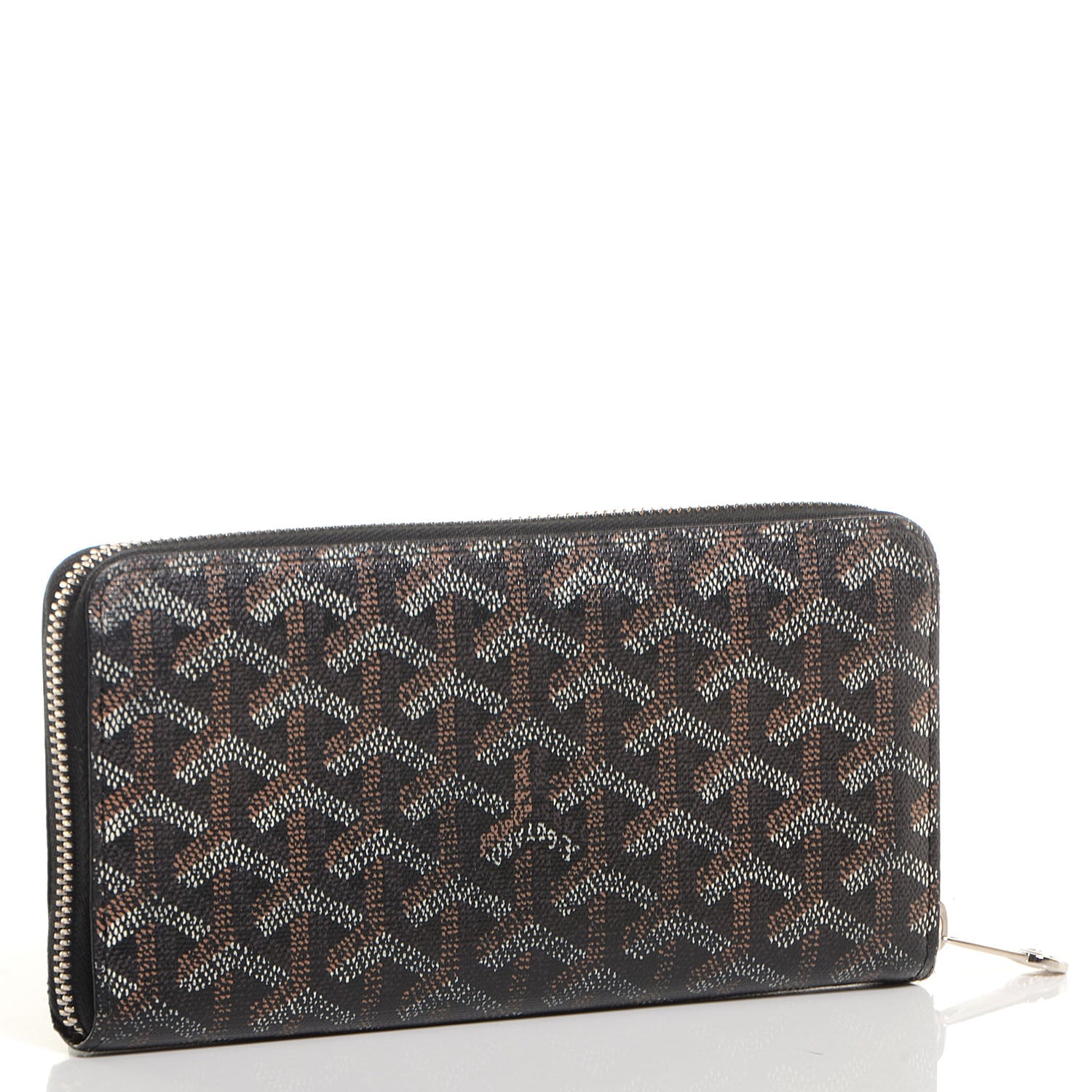 Goyard Goyardine Matignon Zip Around GM Wallet Black 3 of 6