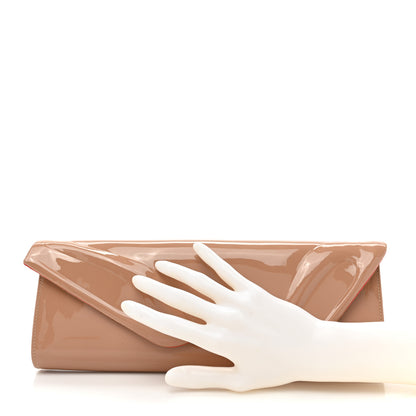 Christian Louboutin Patent So Kate Baguette Clutch Nude 2 of 13