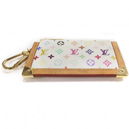 Louis Vuitton Monogram Multicolor Key Pouch White 4 of 7