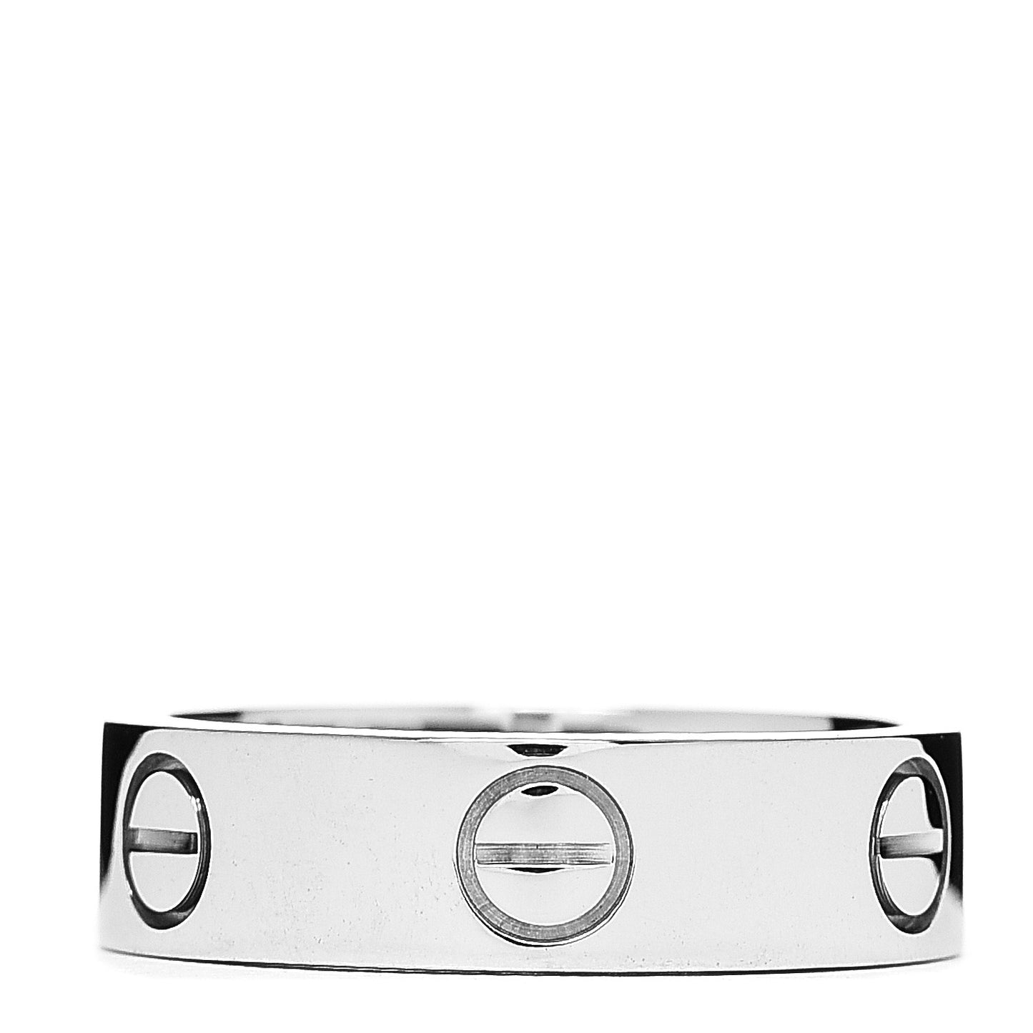 18K White Gold 5.5mm LOVE Ring 54 6.75