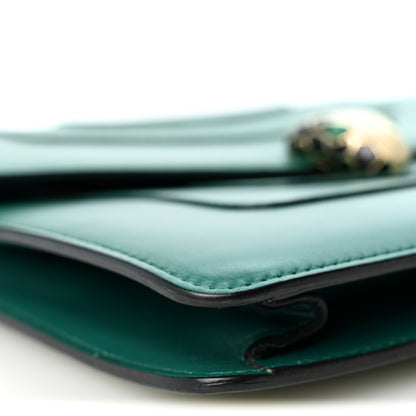 Bulgari Calfskin Serpenti Forever Shoulder Bag Emerald Green 8 of 11