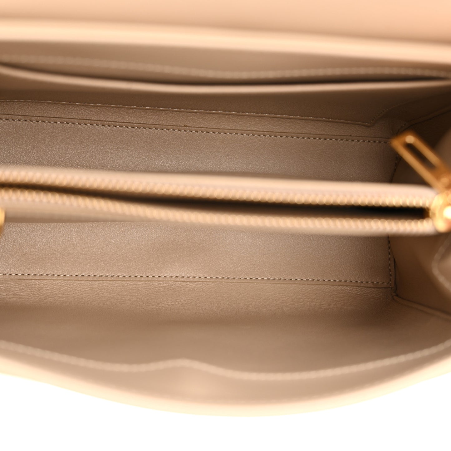 Satinated Calfskin Small 16 Top Handle Bag Nude