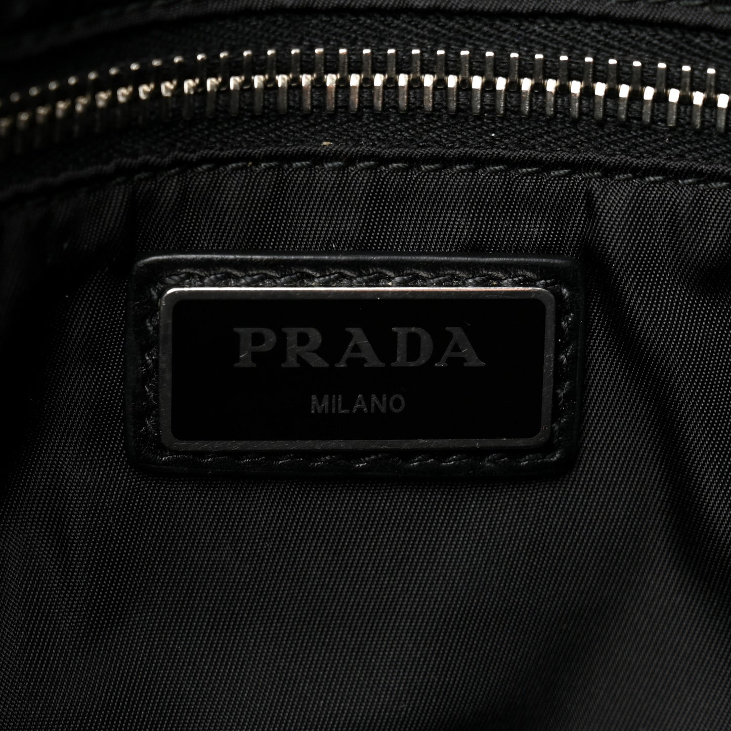 Tessuto Nylon Crossbody Bag Black