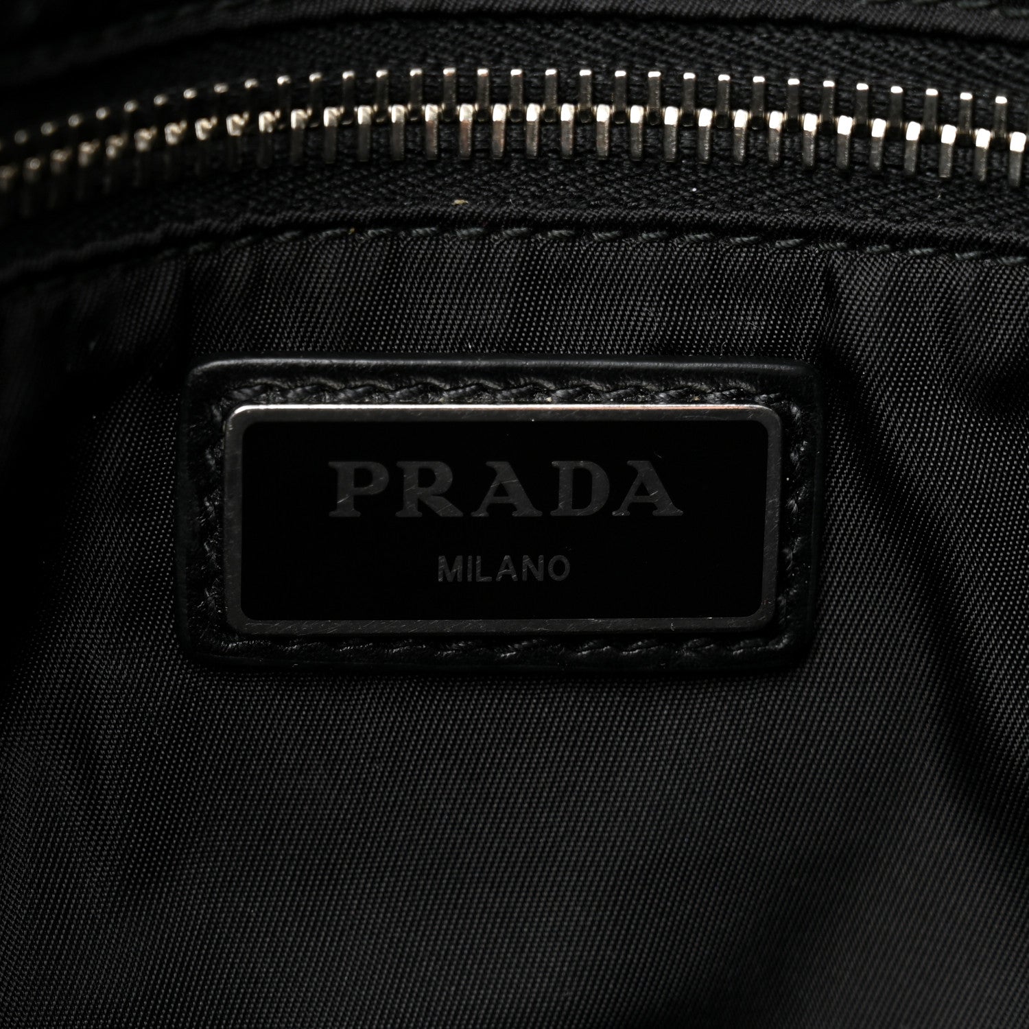 Prada Tessuto Nylon Crossbody Bag Black 6 of 10