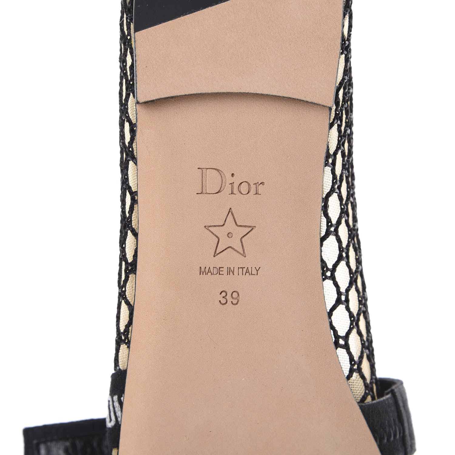 Christian Dior Resille Miss J'Adior Ballet Flat 39 Black 6 of 8