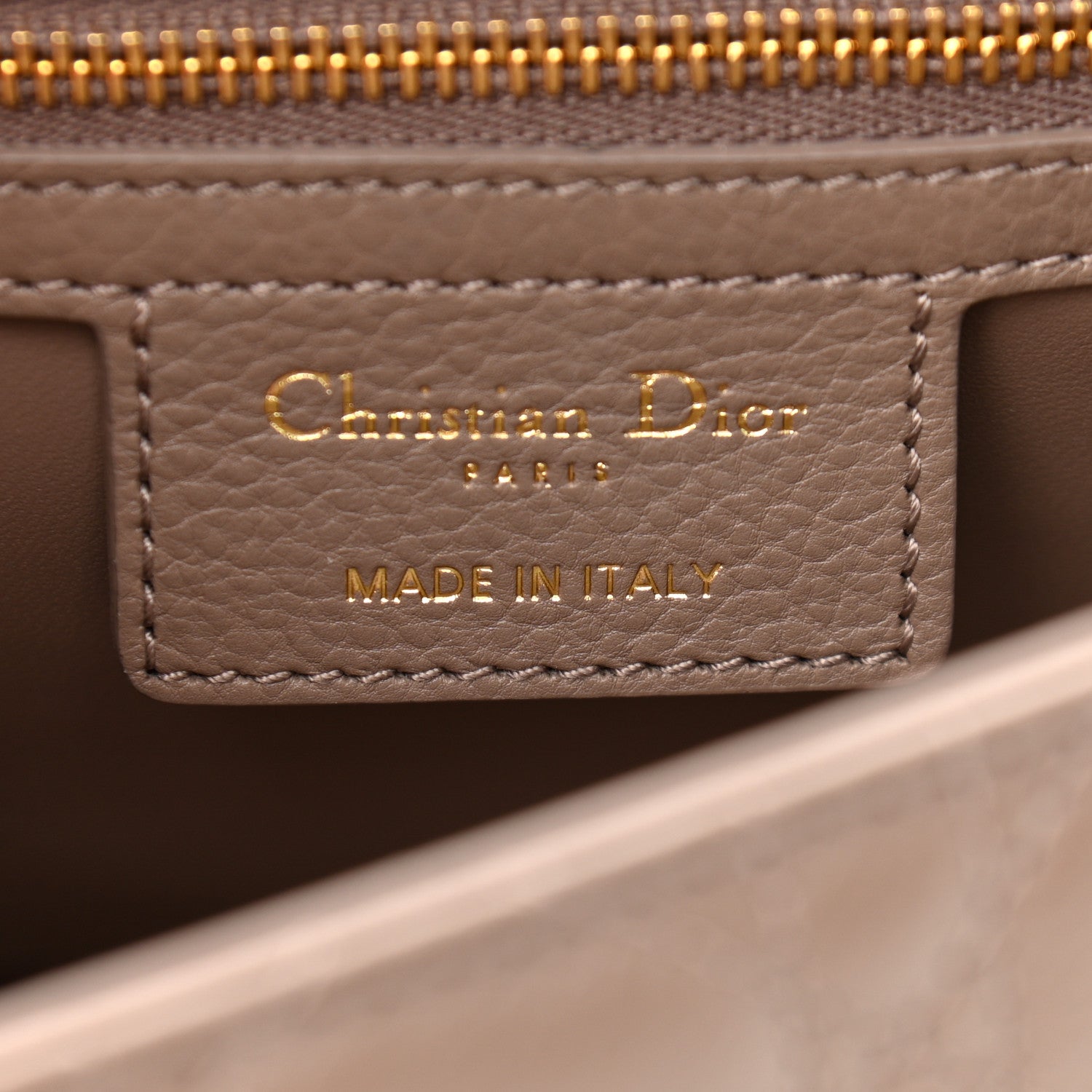 Christian Dior Calfskin Cannage Medium Caro Bag Taupe 6 of 13