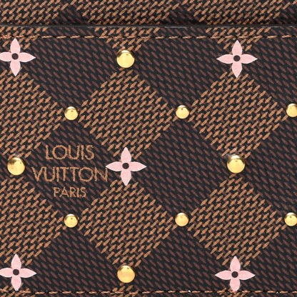 Louis Vuitton Damier Ebene Studded Card Holder 7 of 10