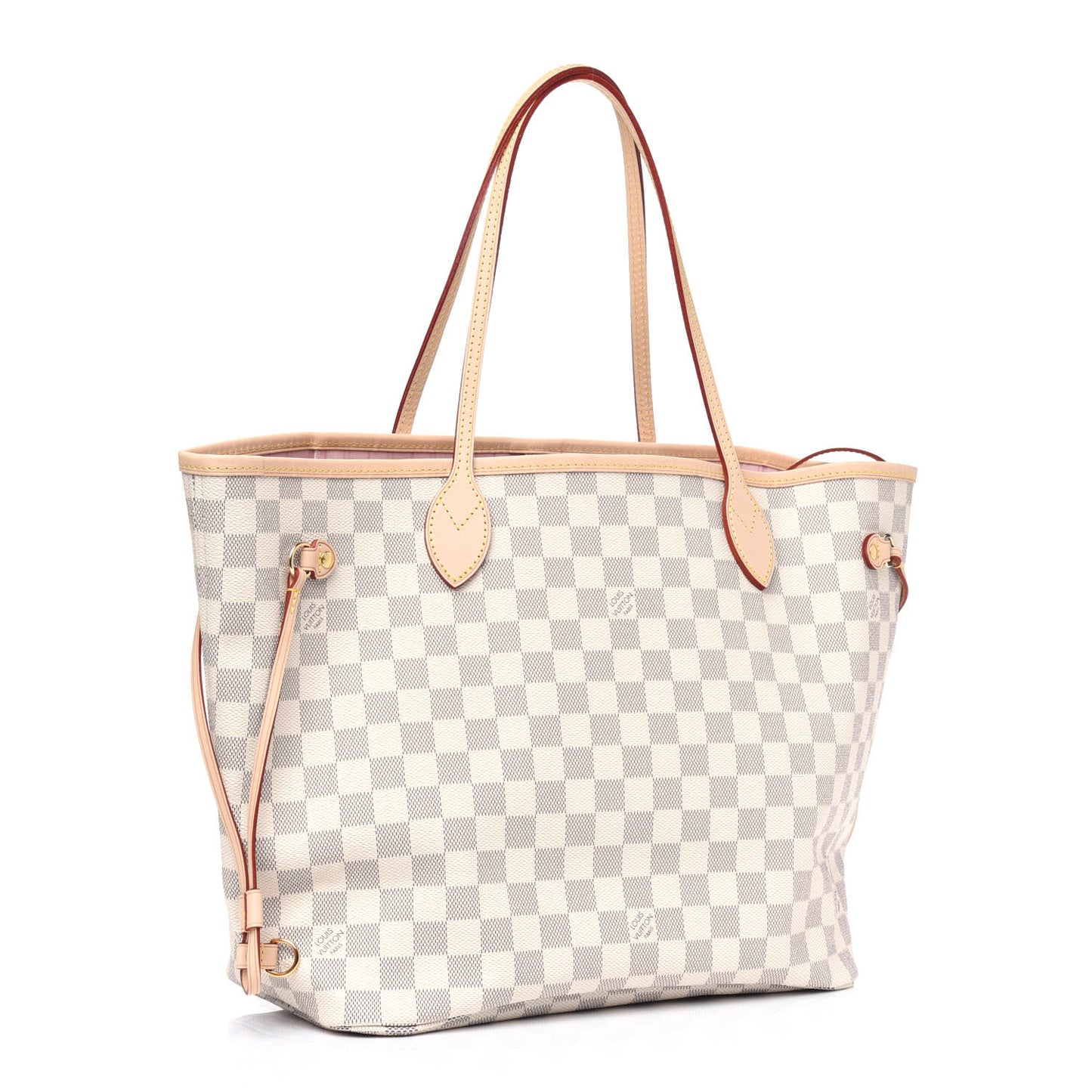 Damier Azur Neo Neverfull MM Rose Ballerine